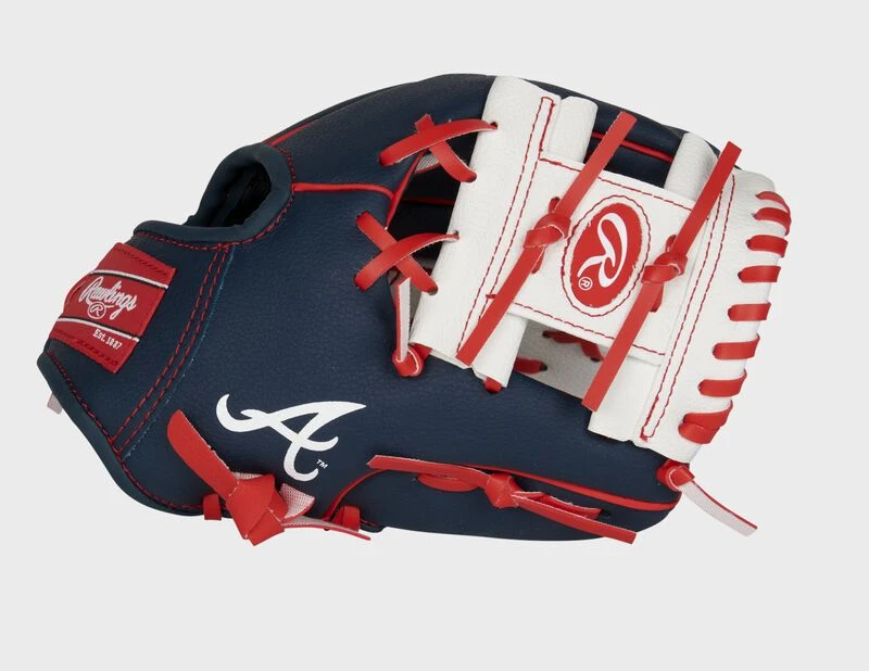 Rawlings Atlanta Braves 10-Inch Team Logo Glove 1 Rawlings Atlanta Braves 10-Inch Team Logo Glove