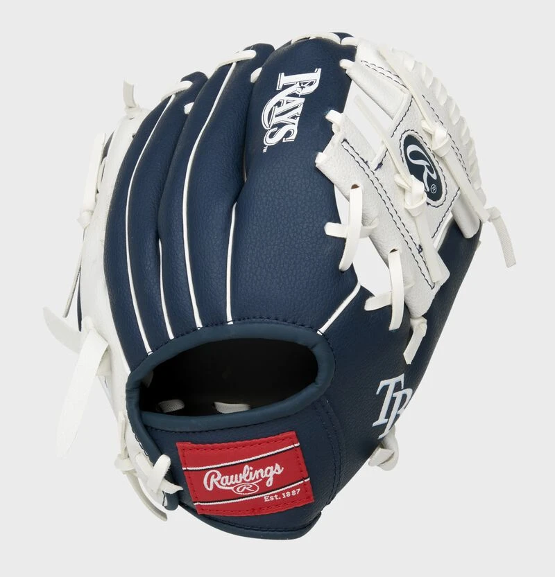 Rawlings Tampa Bay Rays 10-Inch Team Logo Glove 2 Rawlings Tampa Bay Rays 10-Inch Team Logo Glove - Image 2