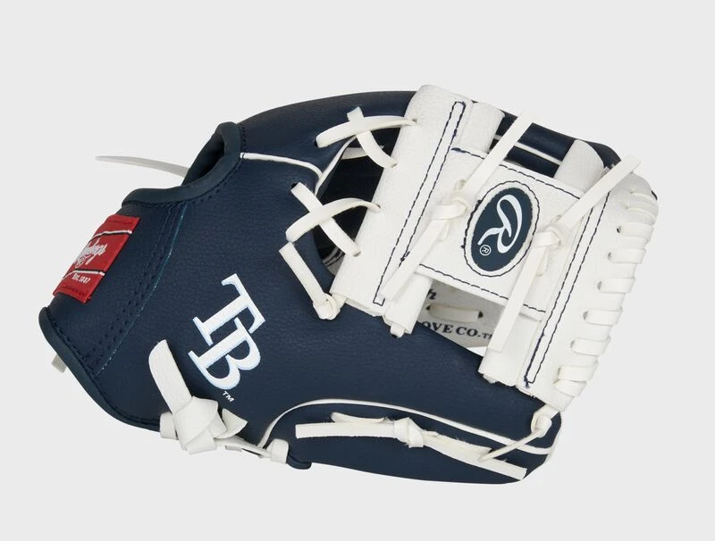 Rawlings Tampa Bay Rays 10-Inch Team Logo Glove 1 Rawlings Tampa Bay Rays 10-Inch Team Logo Glove