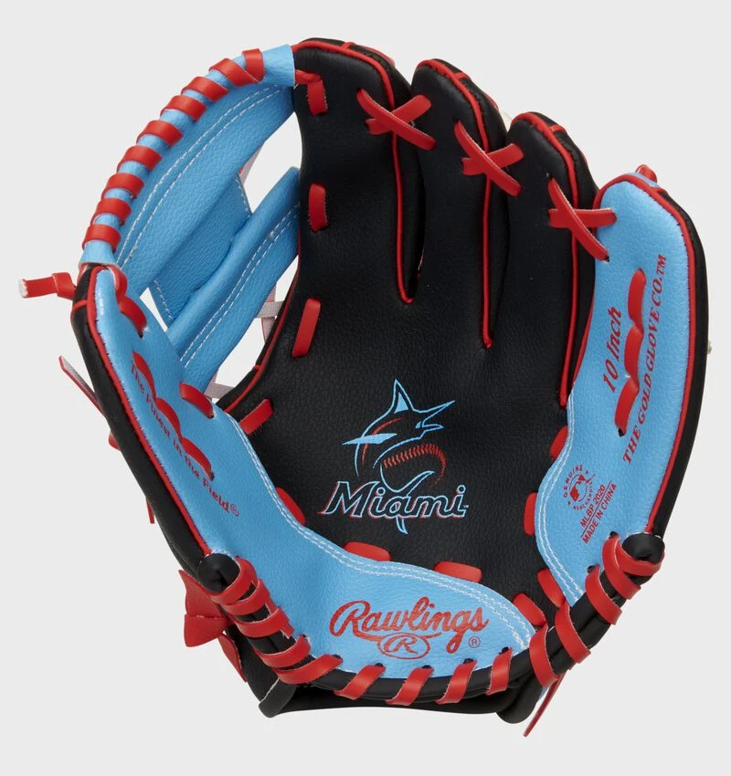 Rawlings Miami Marlins 10-Inch Team Logo Glove 3 Rawlings Miami Marlins 10-Inch Team Logo Glove - Image 3