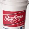 Rawlings MLB Baseball 6-Gallon Bucket (Bucket Only), 6 Bucket Pack