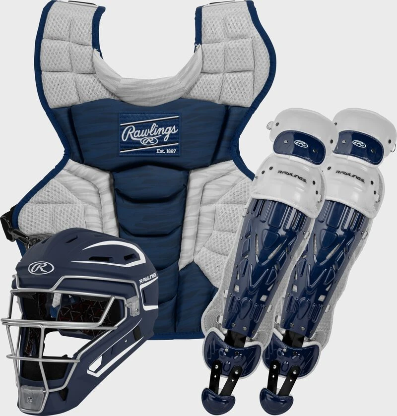 Rawlings Velo 2.0 Catcher's Gear Set, Adult, Intermediate, Youth 6 Rawlings Velo 2.0 Catcher's Gear Set, Adult, Intermediate, Youth - Image 6