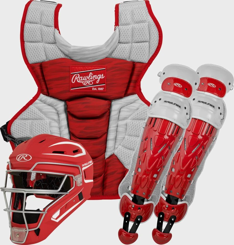 Rawlings Velo 2.0 Catcher's Gear Set, Adult, Intermediate, Youth 4 Rawlings Velo 2.0 Catcher's Gear Set, Adult, Intermediate, Youth - Image 4