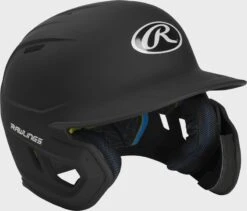 Rawlings Mach Right Handed Batting Helmet With EXT Flap, 1-Tone & 2-Tone -Balls Store MACHEXTR B 6