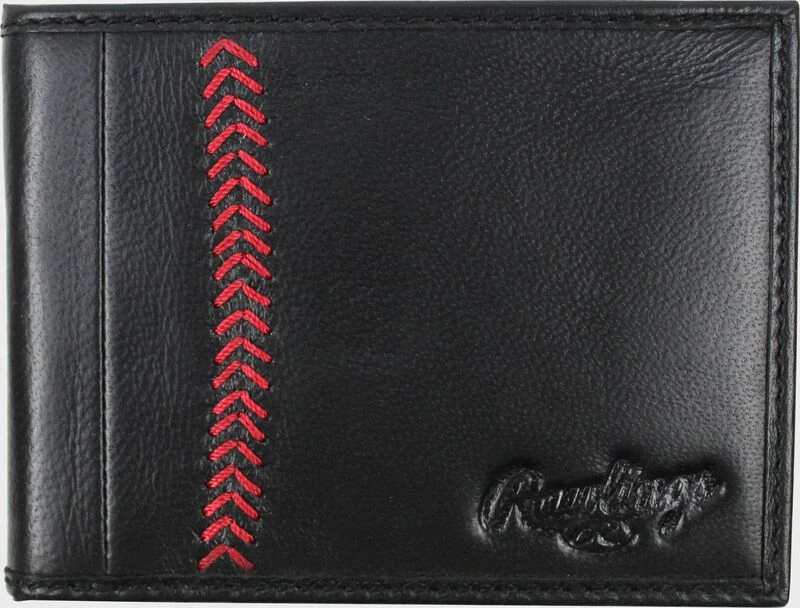 Rawlings Baseball Stitch Bi-Fold Wallet 1 Rawlings Baseball Stitch Bi-Fold Wallet