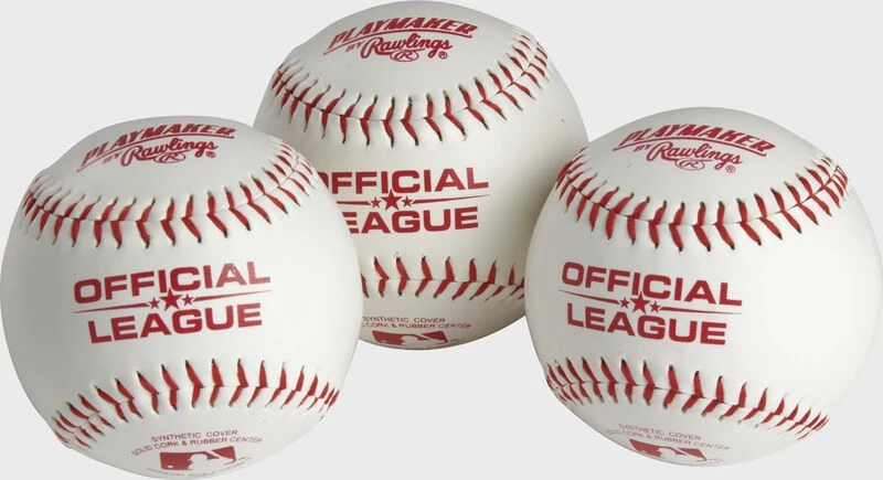 Rawlings Official League Playmaker Baseballs, 3 Or 6 Pack 1 Rawlings Official League Playmaker Baseballs, 3 Or 6 Pack