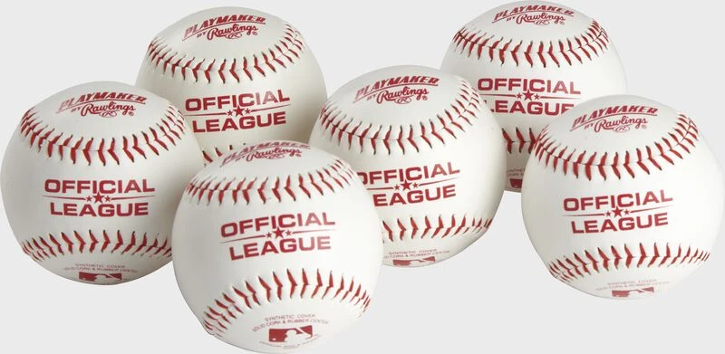 Rawlings Official League Playmaker Baseballs, 3 Or 6 Pack 2 Rawlings Official League Playmaker Baseballs, 3 Or 6 Pack - Image 2