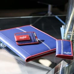 Rawlings "Pop" Baseball Stitch Bi-Fold Leather Wallet -Balls Store POP ROY 102