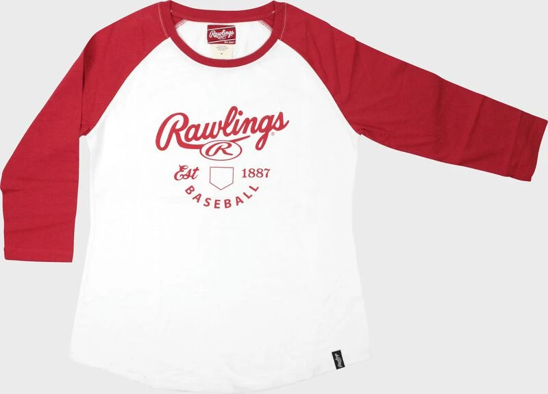Women's EST Raglan Rawlings Baseball T-Shirt 1 Women's EST Raglan Rawlings Baseball T-Shirt