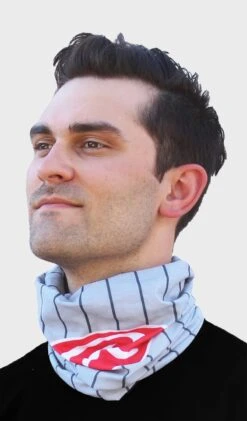 Rawlings Adult Multi-Functional Head And Face Gear, Gray Pinstripe -Balls Store RC40002 020 2