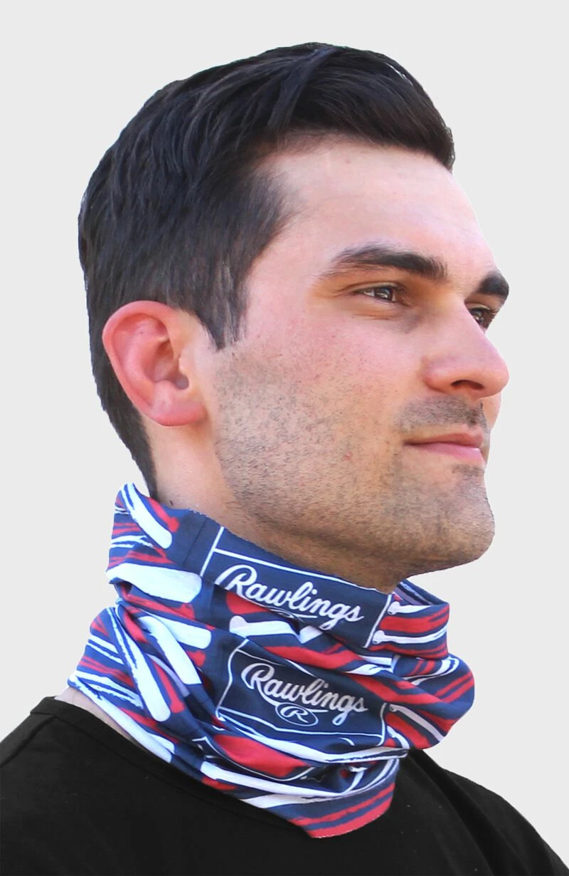 Rawlings Adult Multi-Functional Head And Face Gear, Flag & Bats 3 Rawlings Adult Multi-Functional Head And Face Gear, Flag & Bats - Image 3