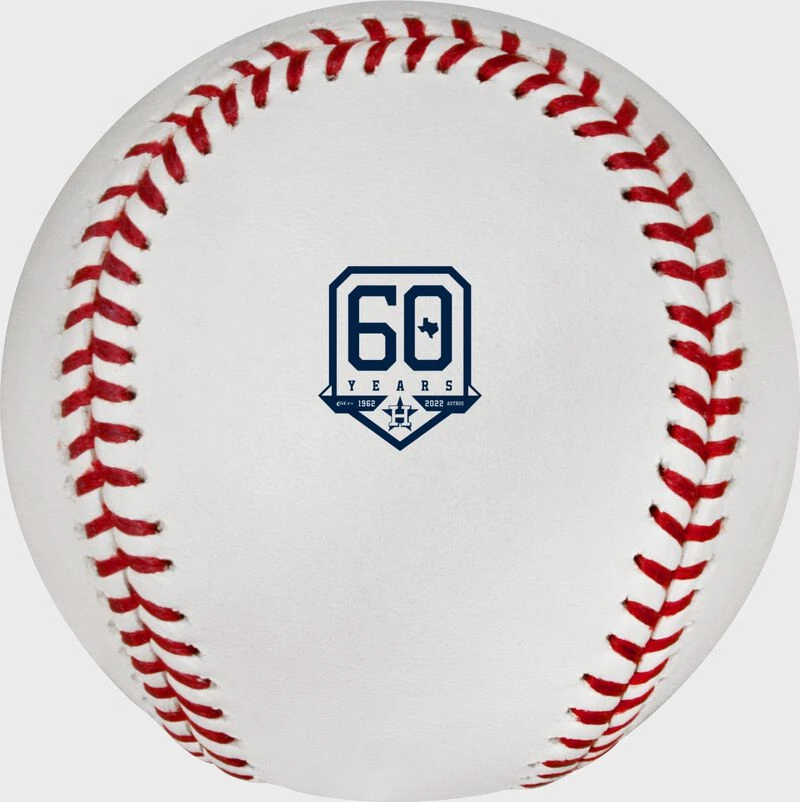 Rawlings MLB 2022 Houston Astros 60th Anniversary Baseball 2 Rawlings MLB 2022 Houston Astros 60th Anniversary Baseball - Image 2
