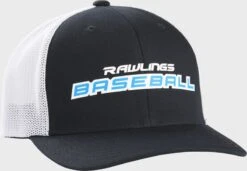 Rawlings Baseball Mesh Snapback Hat 5 Rawlings Baseball Mesh Snapback Hat -Balls Store RSGBH BW 5