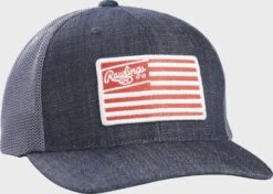 Rawlings Denim Mesh Snapback Hat -Balls Store RSGDH N 5