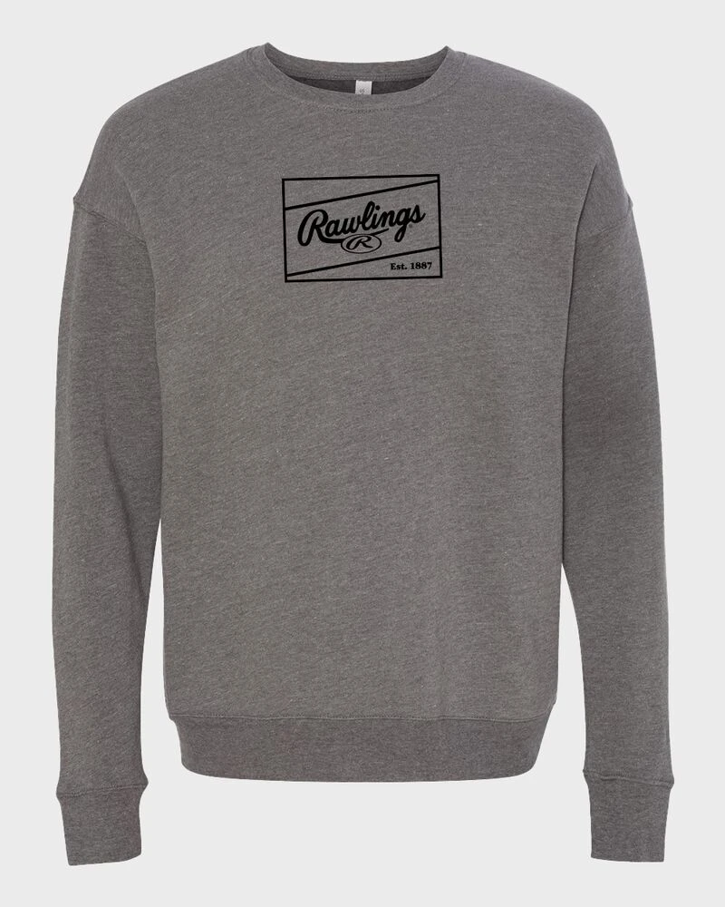 Rawlings Crew Neck Fleece Sweatshirt, Adult 1 Rawlings Crew Neck Fleece Sweatshirt, Adult