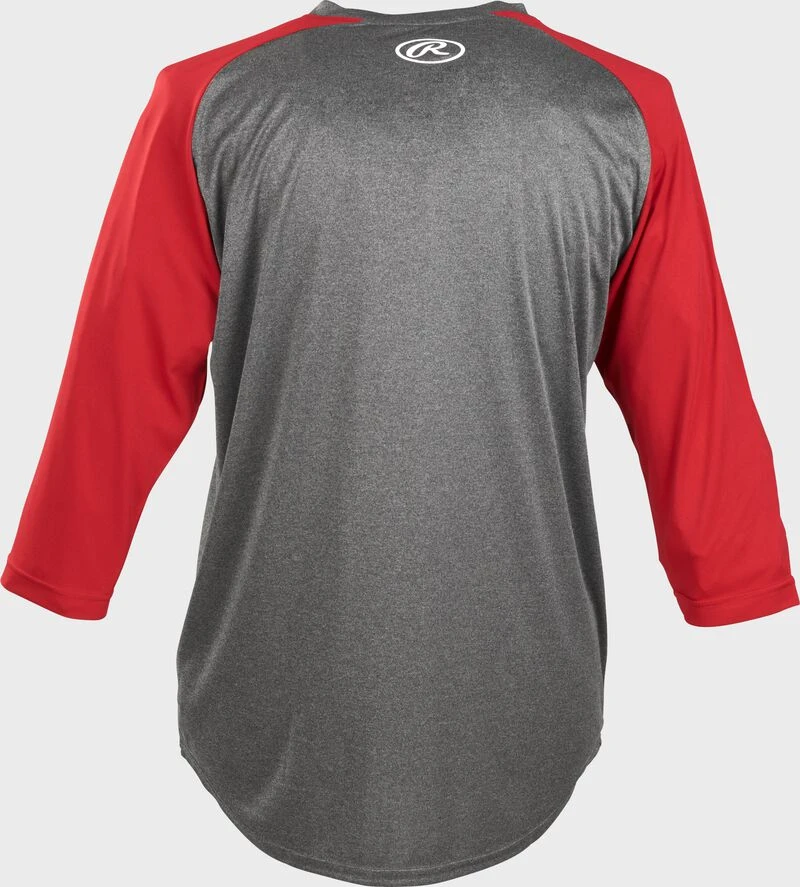 Rawlings 3/4 Sleeve Performance Jersey Shirt, Adult & Youth 2 Rawlings 3/4 Sleeve Performance Jersey Shirt, Adult & Youth - Image 2