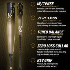 2023 Rawlings Icon USSSA Baseball Bat, -10, -8 -Balls Store RUT3I10 INFO