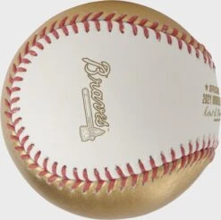 Rawlings MLB 2021 Gold World Series Dueling Baseball 7 Rawlings MLB 2021 Gold World Series Dueling Baseball -Balls Store WSBB21DL 3
