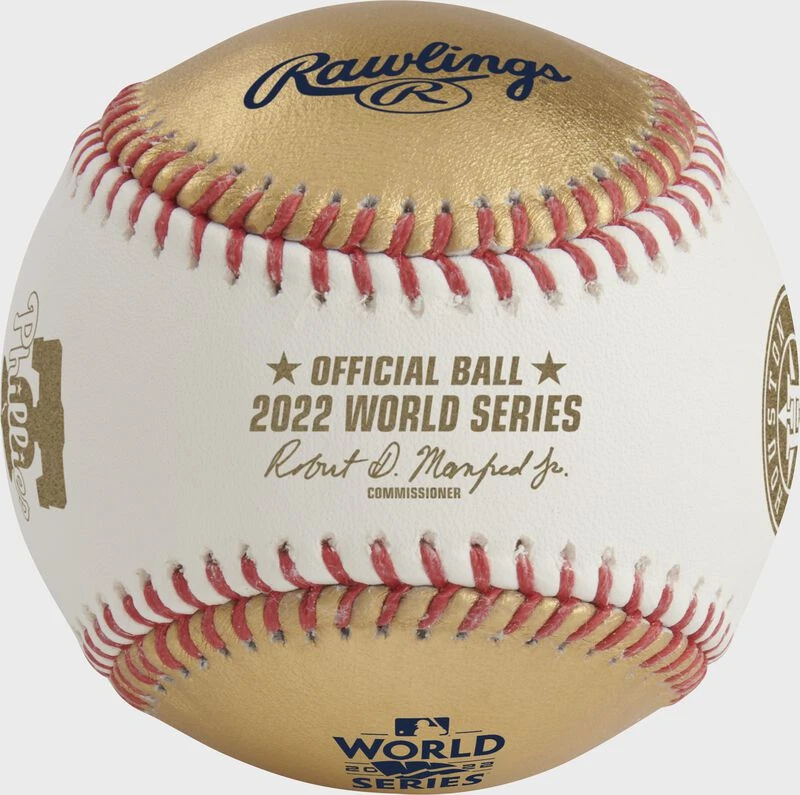 Rawlings MLB 2022 Gold World Series Dueling Baseball 1 Rawlings MLB 2022 Gold World Series Dueling Baseball