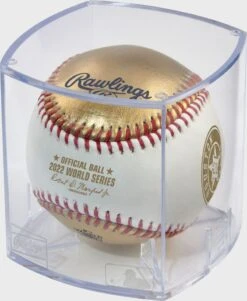 Rawlings MLB 2022 Gold World Series Dueling Baseball 9 Rawlings MLB 2022 Gold World Series Dueling Baseball -Balls Store WSBB22DL 51